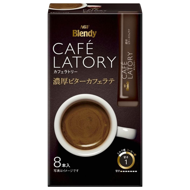 Кофе AGF Blendy. AGF Blendy Cafe Latory растворимый в стиках. AGF Cafe Latory. Кофейный напиток Blendy "Caffe Latory Rich Bitter Cafe Latte" 8 стиков.