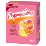 Мармеландия Ударница 330г Дольки Апельсина/Лимона/Грейпфрута