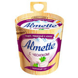 Сыр Альметте творожный 150г с чесноком 60%