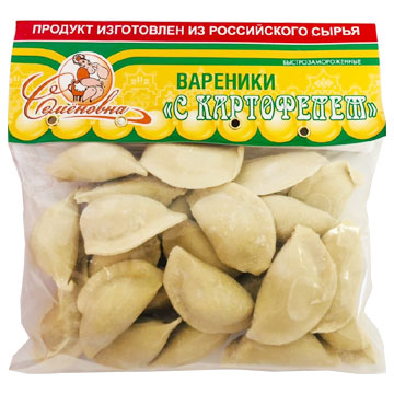 Вареники с картофелем Знатные 400г Семеновна