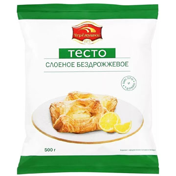Тесто Черемушки 500г слоеное б/дрож
