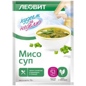 Суп-пюре Леовит 15г Мисо суп