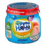 Пюре Фруто Няня 80г кролик