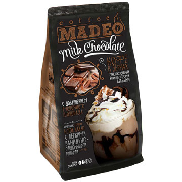 Кофе Мадео 200г зерно Молочный шоколад