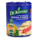 Хлебцы Доктор Корнер 90г кукурузно-рисовые имбирь/лимон
