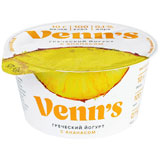 Йогурт Греческий Венс 130г 0,1% с ананасом
