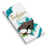 Шоколад Бельгиан 100г темный с кокосовой стружкой