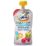Напиток Фруто Няня 130мл вода+сок смесь фруктов с малиной