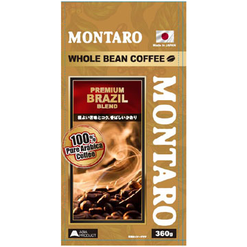 Кофе Монтаро 360г Бразилия 100% Арабика средней обжарки зерно
