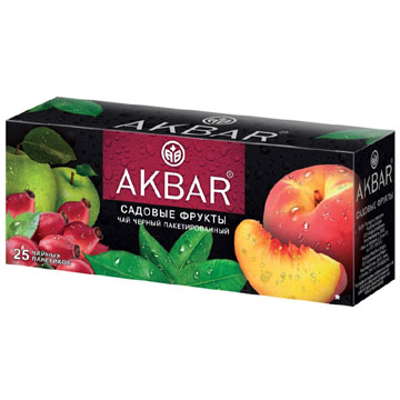 Чай Акбар 25п черный садовые фрукты