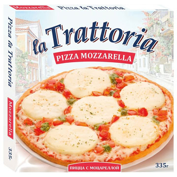Пицца Ла Тратториа 335г с моцареллой