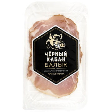 Балык свиной Черный кабан 95г нарезка в/у Клинский МПЗ
