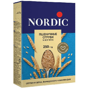 Отруби Нордик 250г пшеничные