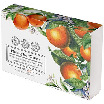 Мармелад Философия 170г желейно-фруктовый сицилийский апельсин