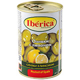 Оливки Иберика 300г с лимоном